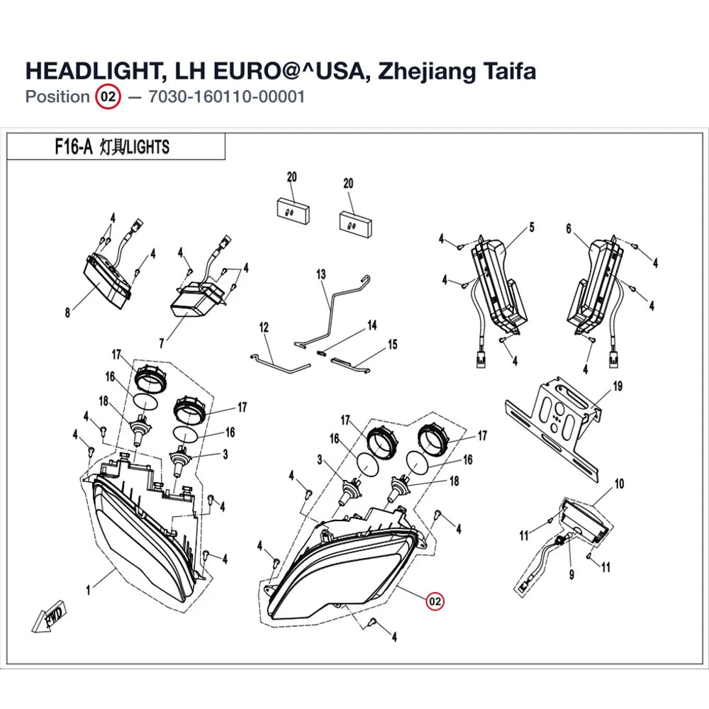HEADLIGHT, LH product image