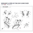 HEADLIGHT, LH REPL BY 7030-160110-00001 product image