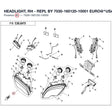 HEADLIGHT, RH - REPL BY 7030-160120-10001 product image