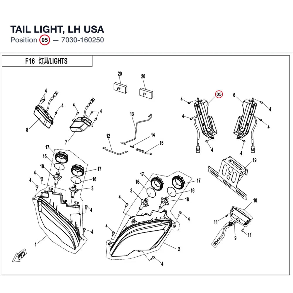 TAIL LIGHT, LH product image