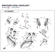 BREATHER HOSE, HEADLIGHT product image