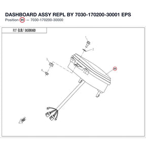 DASHBOARD ASSY REPL BY 7030-170200-30001 product image