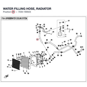 WATER FILLING HOSE, RADIATOR product image