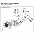 WATER OUTLET HOSE, ENGINE product image