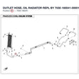 OUTLET HOSE, OIL RADIATOR REPL BY 7030-180041-00001 product image