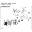 ALUM PIPE, WATER OUTLET product image