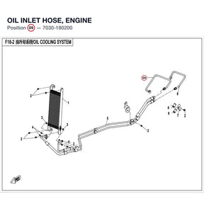OIL INLET HOSE, ENGINE product image