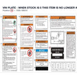 VIN PLATE - WHEN STOCK IS 0 THIS ITEM IS NO LONGER AVAILABLE product image