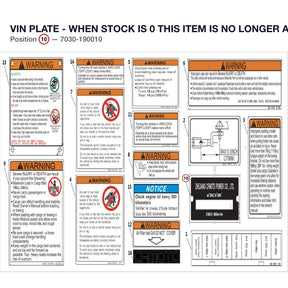 VIN PLATE - WHEN STOCK IS 0 THIS ITEM IS NO LONGER AVAILABLE product image