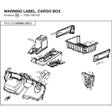 WARNING LABEL, CARGO BOX product image