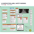 LH INSTRUCTION LABEL, SAFETY WARNING product image