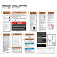 WARNING LABEL, DRIVING product image