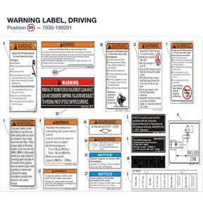 WARNING LABEL, DRIVING product image