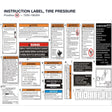 INSTRUCTION LABEL, TIRE PRESSURE product image