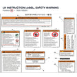 LH INSTRUCTION LABEL, SAFETY WARNING product image