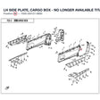 LH SIDE PLATE, CARGO BOX - NO LONGER AVAILABLE product image