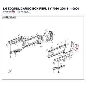 LH EDGING, CARGO BOX REPL BY 7030-220131-10000 product image