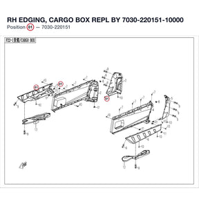 RH EDGING, CARGO BOX REPL BY 7030-220151-10000 product image