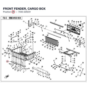 FRONT FENDER, CARGO BOX product image