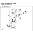 LH RETURN SPRING, HOOK product image