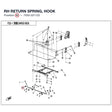 RH RETURN SPRING, HOOK product image