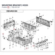 MOUNTING BRACKET, HOOK product image