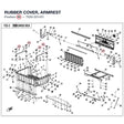 RUBBER COVER, ARMREST product image