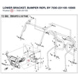 LOWER BRACKET, BUMPER REPL BY 7030-231100-10000 product image