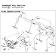 ARMREST RAIL ASSY, RH product image
