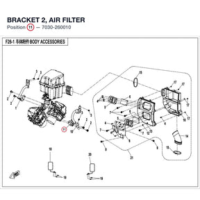 BRACKET 2, AIR FILTER product image