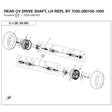 REAR CV DRIVE SHAFT, LH REPL BY 7030-280100-1000 product image