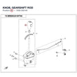 KNOB, GEARSHIFT ROD product image