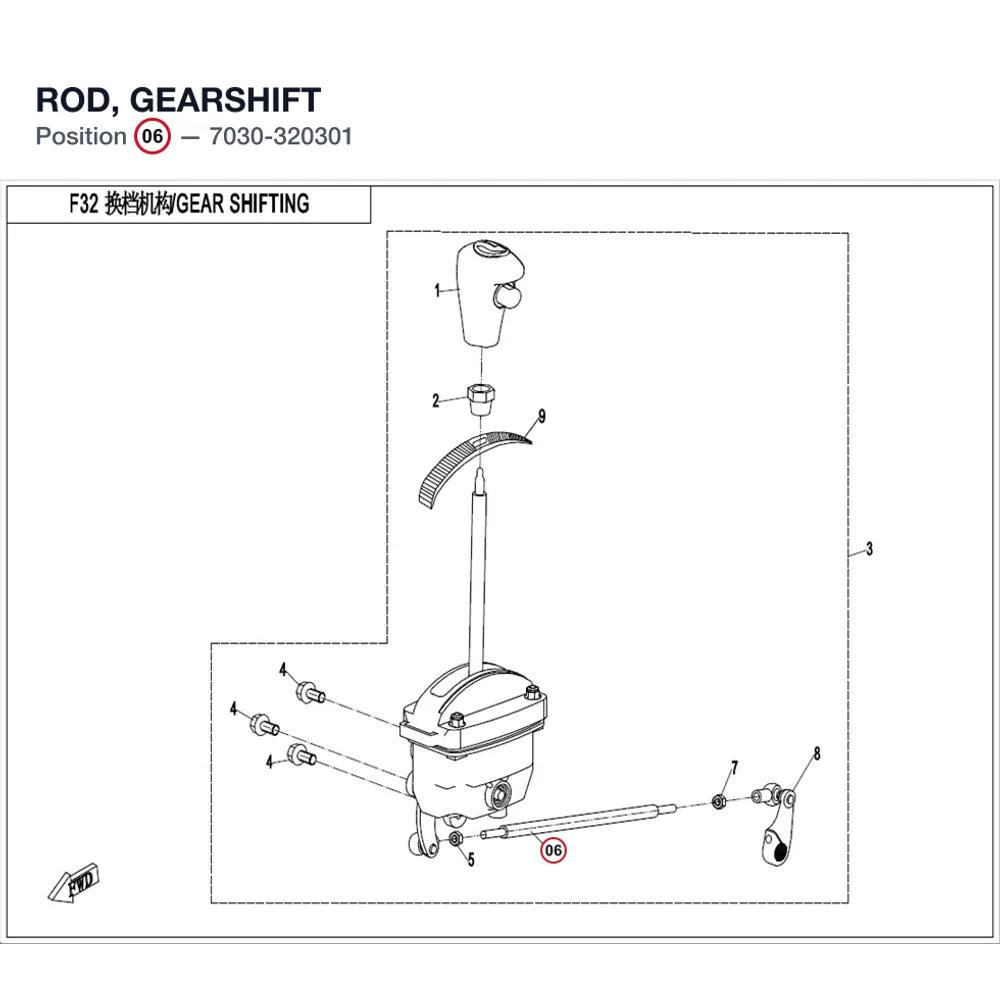 ROD, GEARSHIFT product image