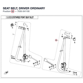 SEAT BELT, DRIVER product image