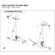 DECO COVER, RH SEAT BELT product image