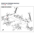 FRONT RH STEERING KNUCKLE product image