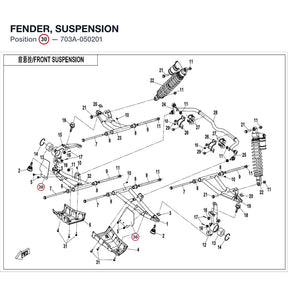 FENDER, SUSPENSION product image