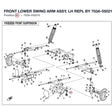FRONT LOWER SWING ARM ASSY, LH REPL BY 703A-050210-10000 product image