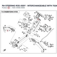 RH STEERING ROD ASSY - INTERCHANGEABLE WITH  703A-104200 product image