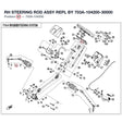 RH STEERING ROD ASSY REPL BY 703A-104200-30000 product image