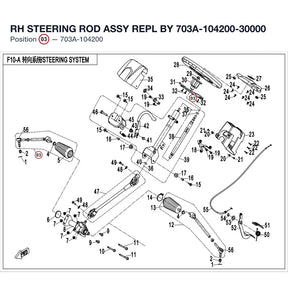 RH STEERING ROD ASSY REPL BY 703A-104200-30000 product image