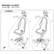 BRACKET, LH SEAT product image