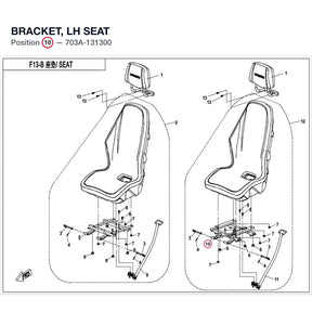 BRACKET, LH SEAT product image