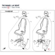 TIE BAND, LH SEAT product image
