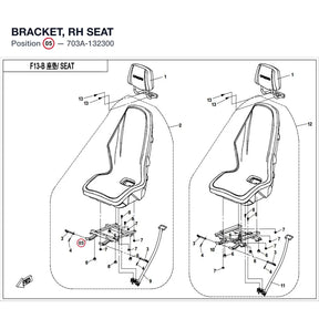 BRACKET, RH SEAT product image
