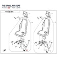 TIE BAND, RH SEAT product image