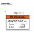 TOWING LABEL product image