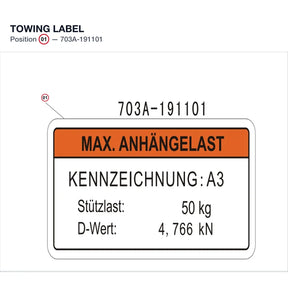 TOWING LABEL product image