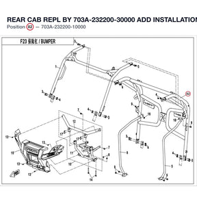 REAR CAB REPL BY 703A-232200-30000 product image