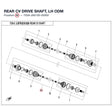 REAR CV DRIVE SHAFT, LH product image